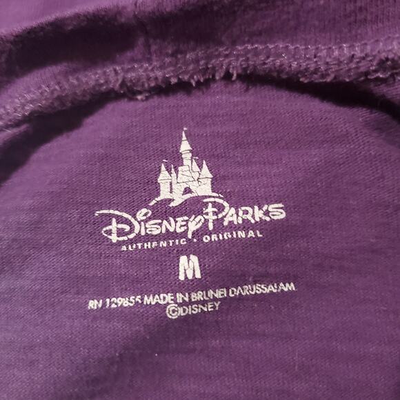 Disney Parks Women's Mickey Mouse Sequin Bling Purple Long Sleeve Top Size M - Picture 7 of 10